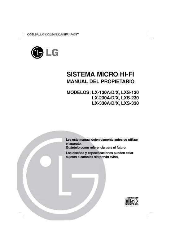 Mode d'emploi LG LX-230A