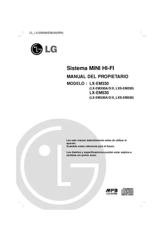 Mode d'emploi LG LX-EM530A