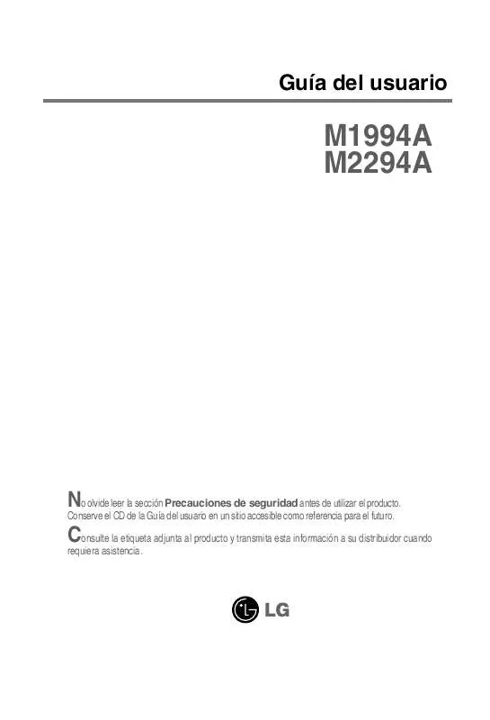Mode d'emploi LG M1994A-PM