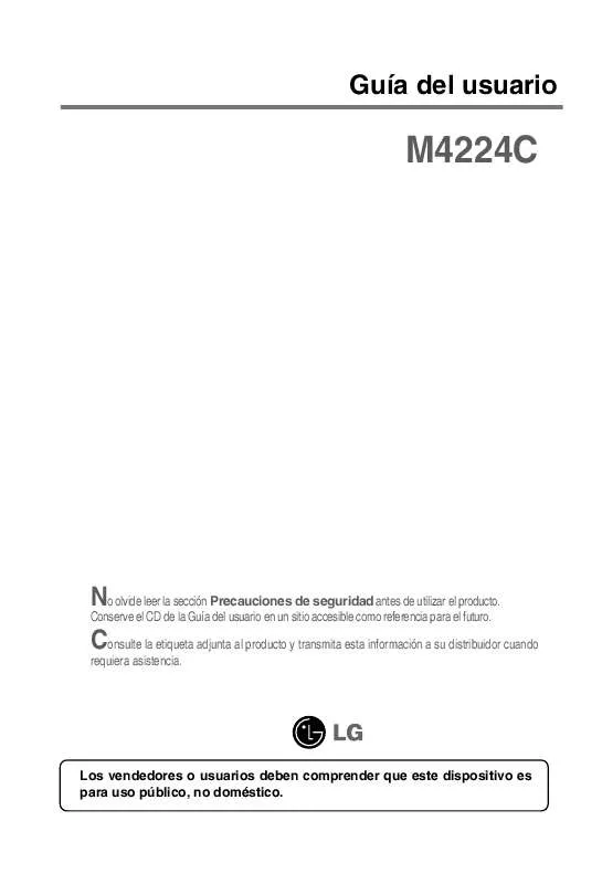 Mode d'emploi LG M4224C-BAP