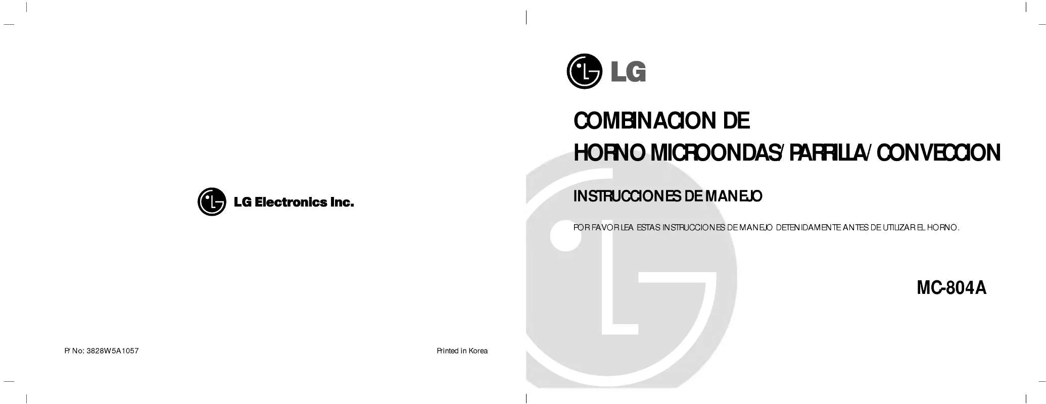 Mode d'emploi LG MC-804A