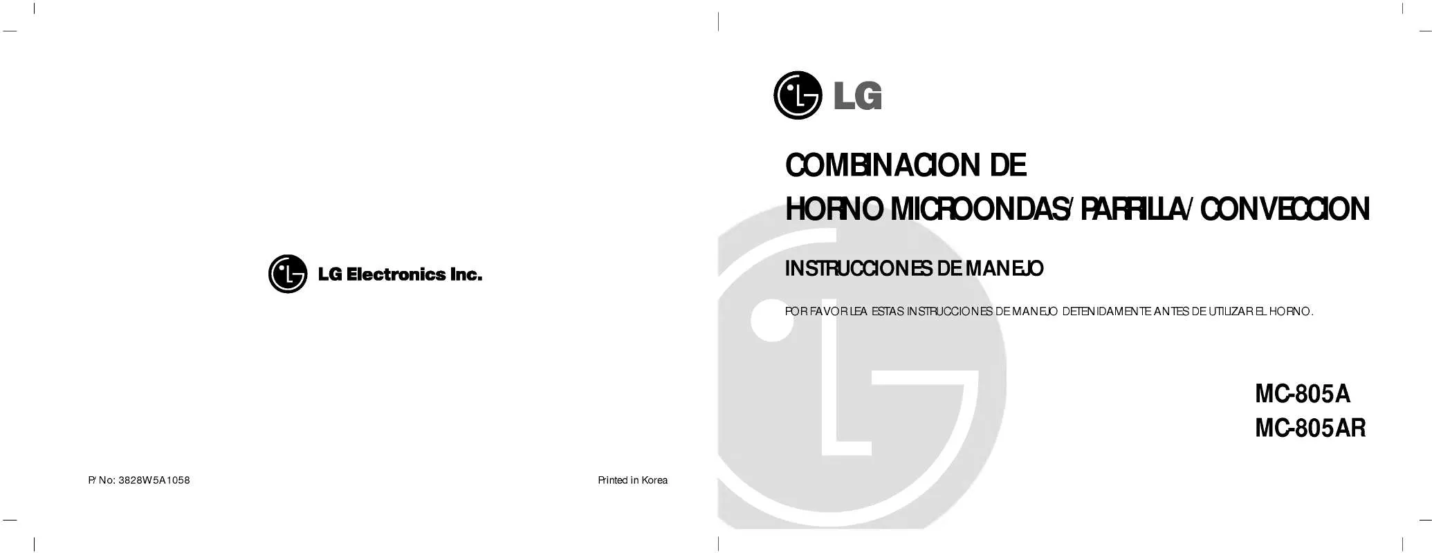 Mode d'emploi LG MC-805AR