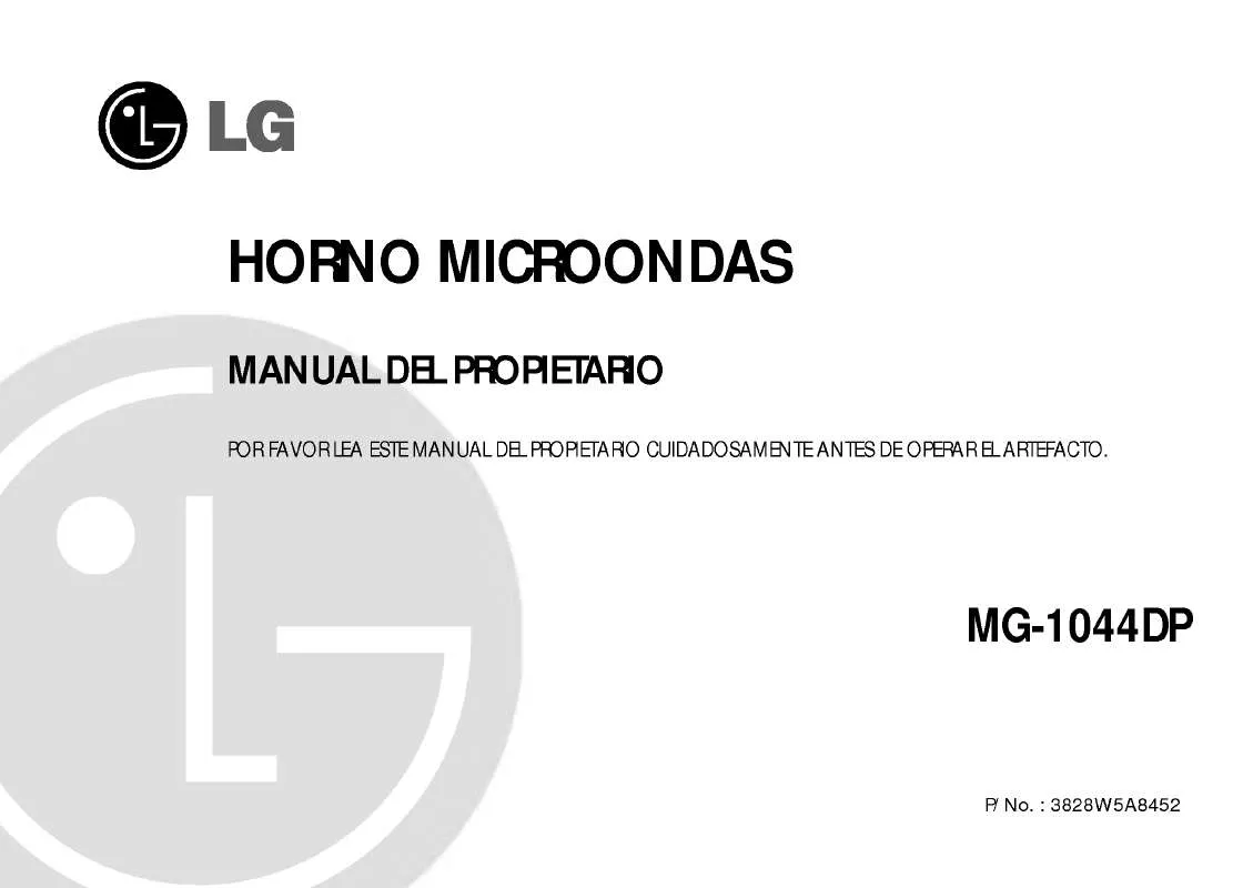 Mode d'emploi LG MG-1044DP