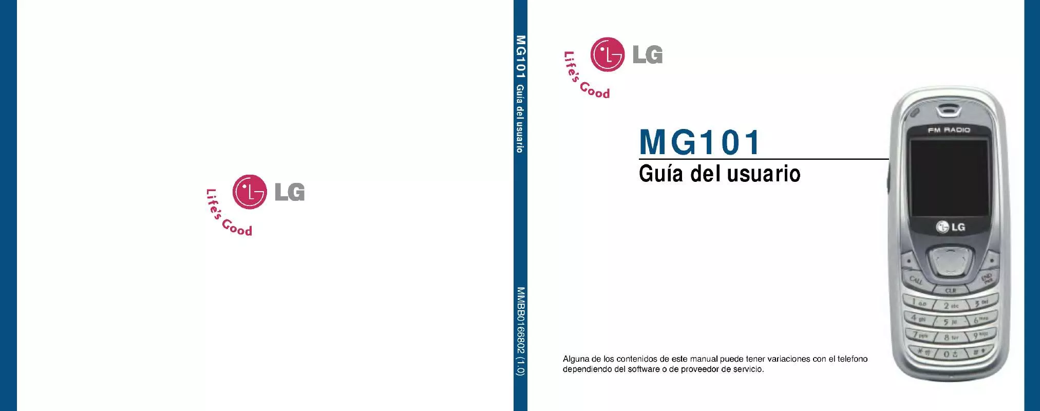 Mode d'emploi LG MG101