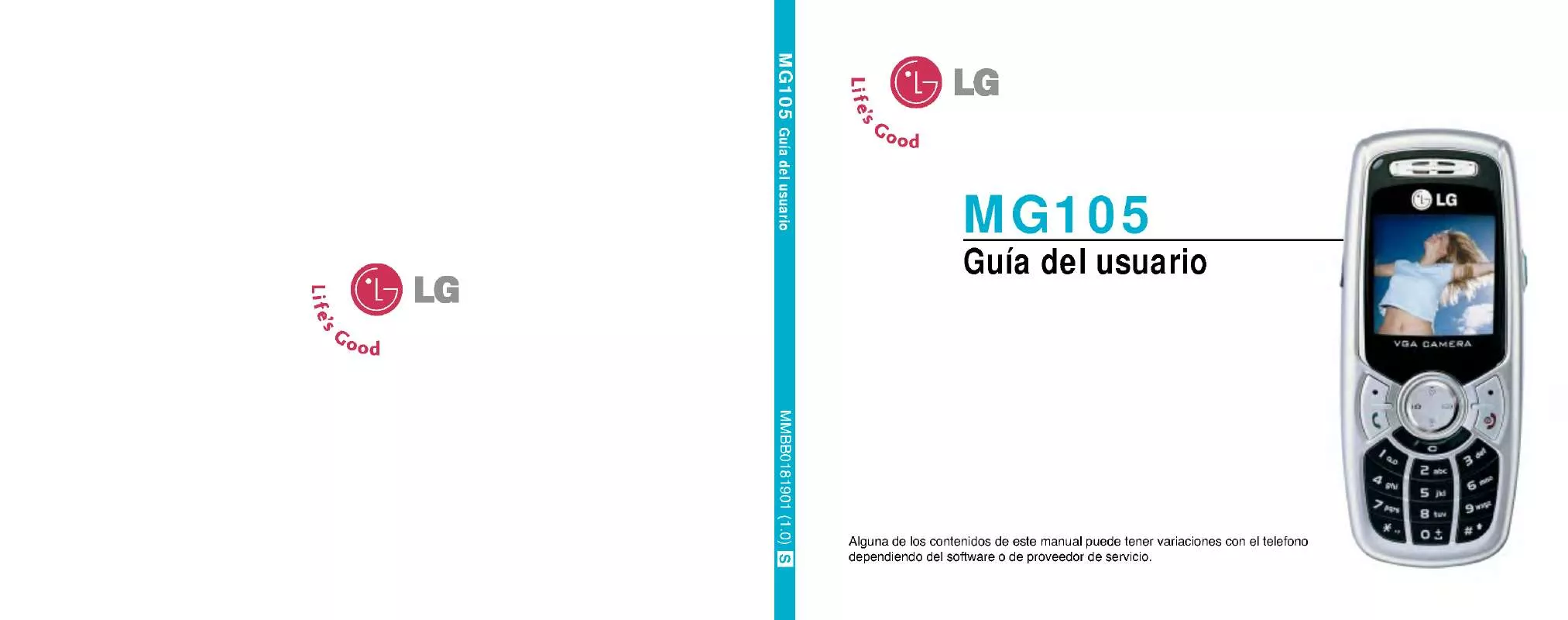 Mode d'emploi LG MG105