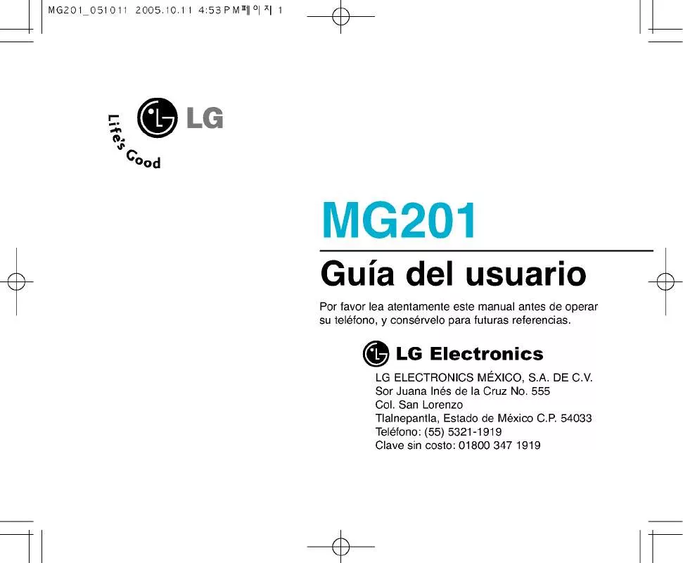 Mode d'emploi LG MG201D