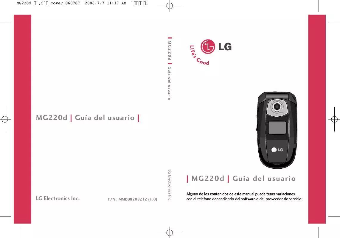 Mode d'emploi LG MG220D