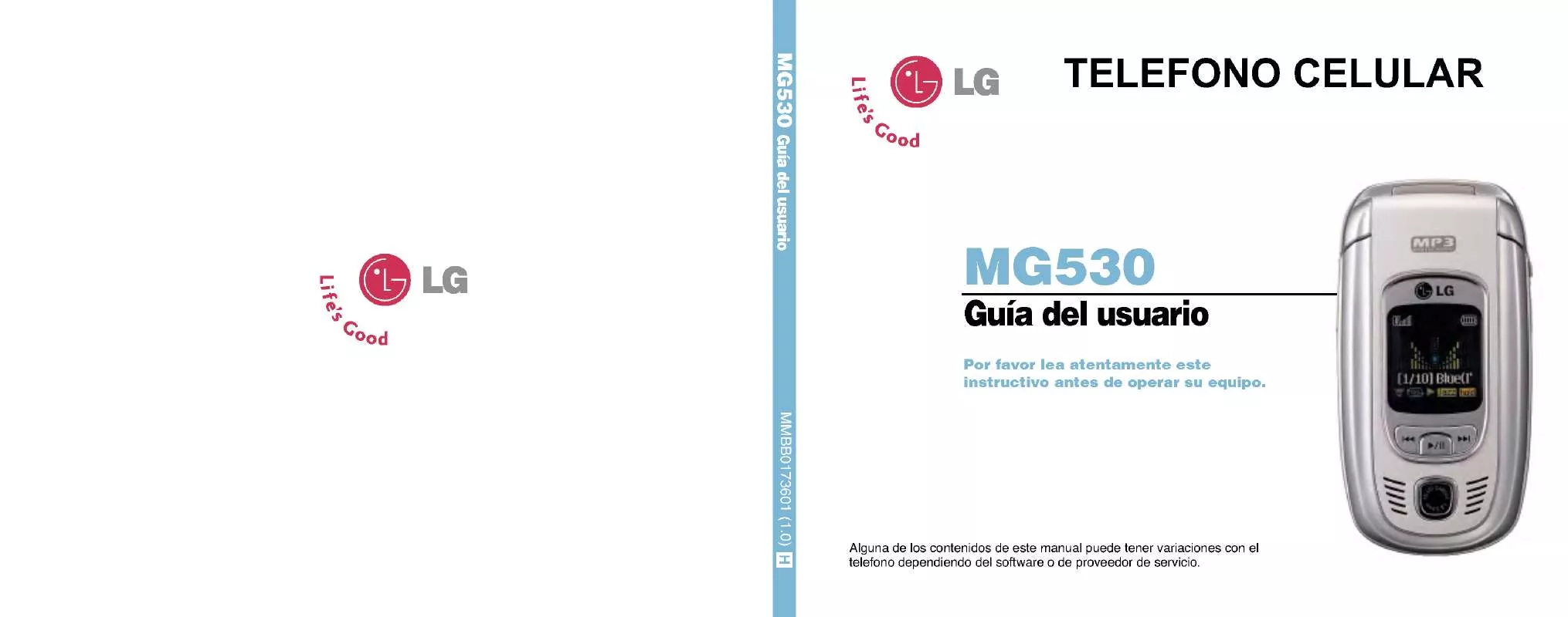 Mode d'emploi LG MG530