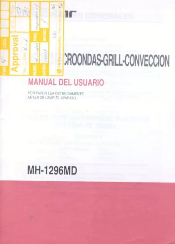 Mode d'emploi LG MH-1296MD