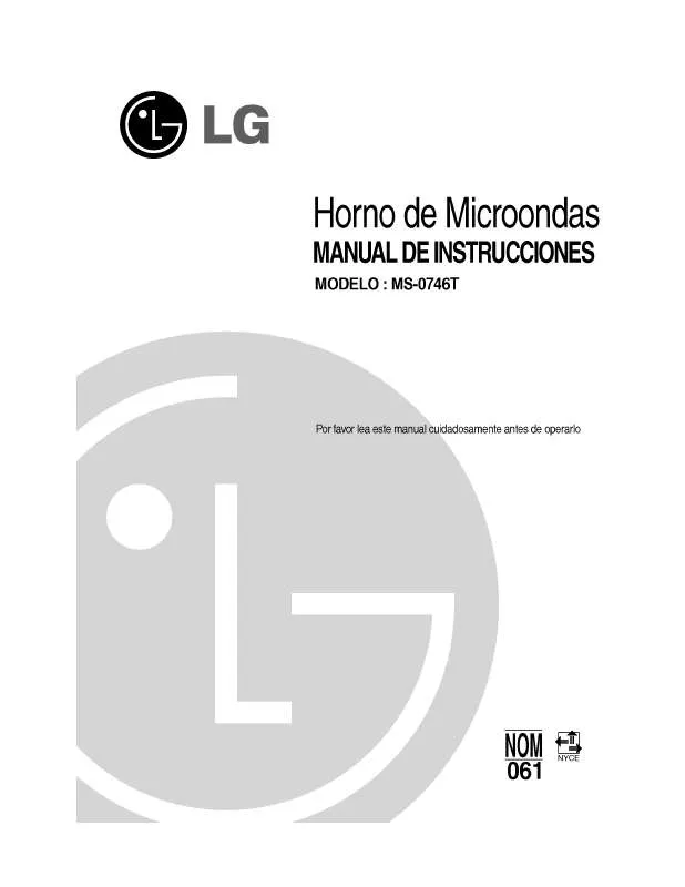 Mode d'emploi LG MS-0746T