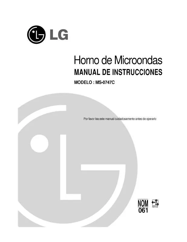 Mode d'emploi LG MS-0747C