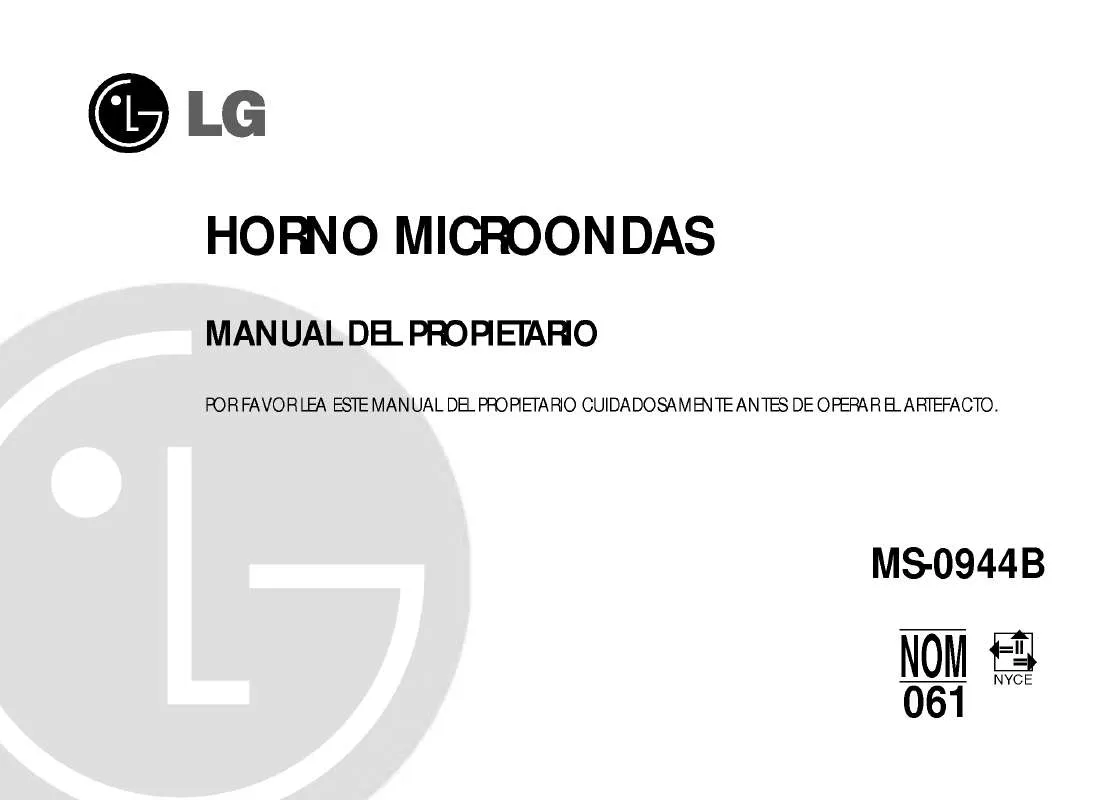 Mode d'emploi LG MS-0944B