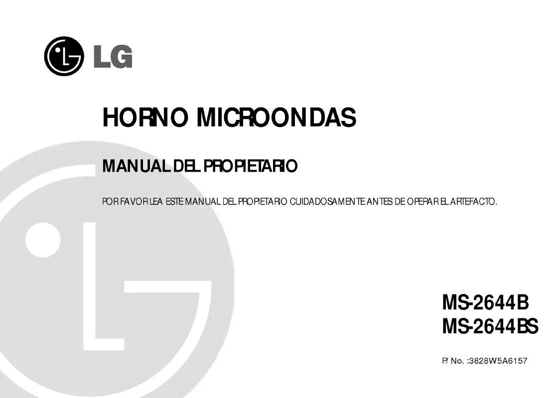 Mode d'emploi LG MS-2644B