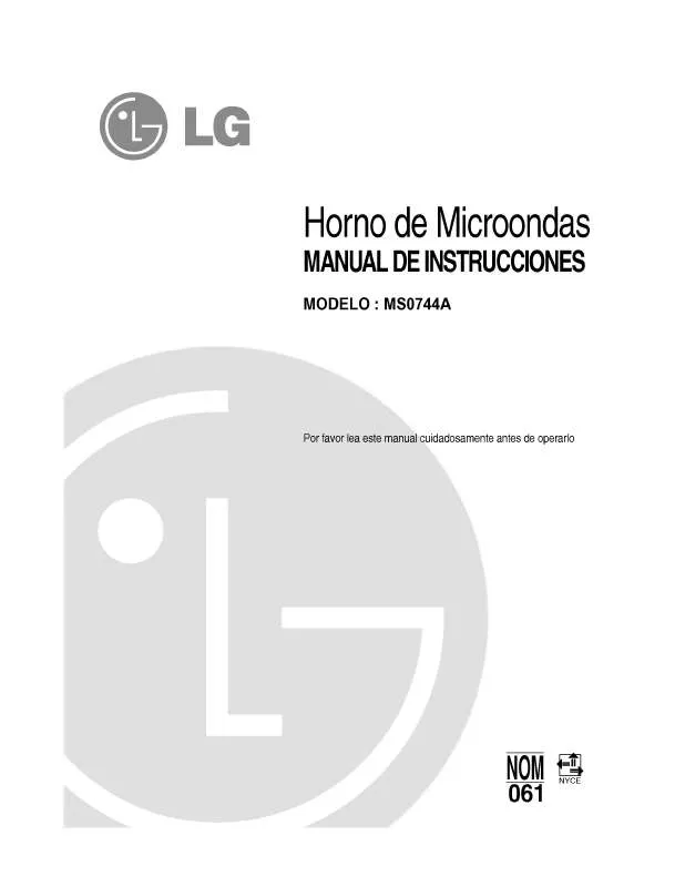 Mode d'emploi LG MS-0744A