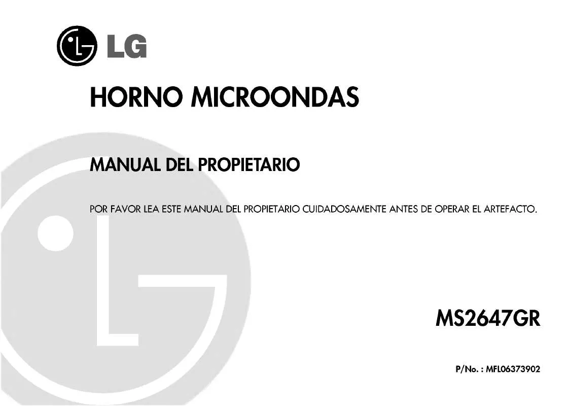 Mode d'emploi LG MS-2647GR