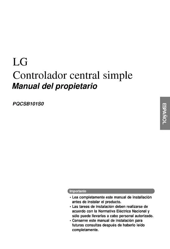 Mode d'emploi LG PQCSB101S0
