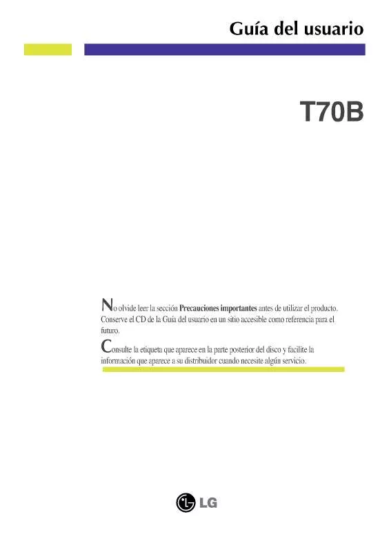 Mode d'emploi LG T70B-BN