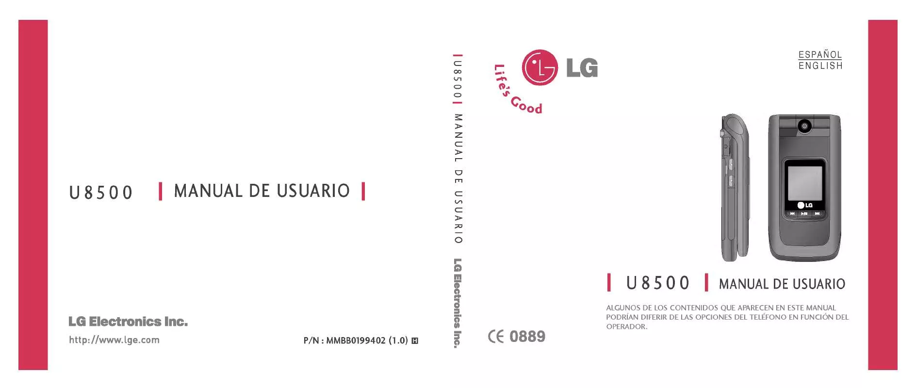 Mode d'emploi LG U8500