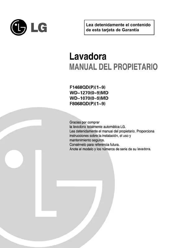 Mode d'emploi LG WD-12702 MD