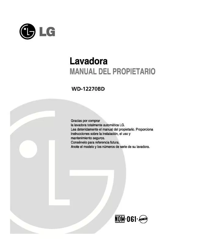 Mode d'emploi LG WD-13270BD