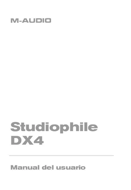 Mode d'emploi M-AUDIO DX4