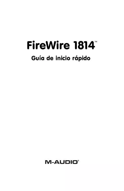 Mode d'emploi M-AUDIO FIREWIRE 1814