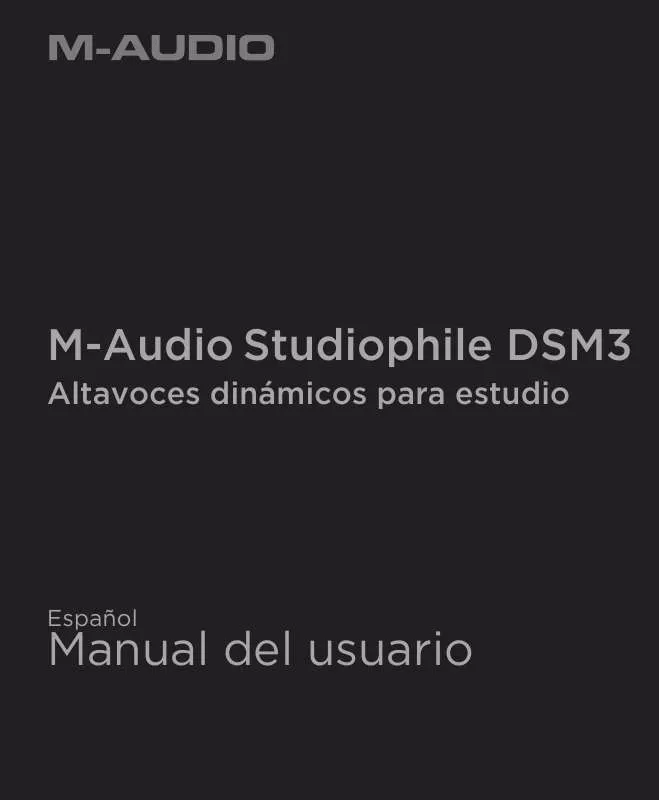 Mode d'emploi M-AUDIO STUDIOPHILE DSM3