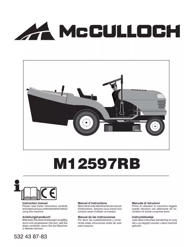 Mode d'emploi MC CULLOCH M12597RB