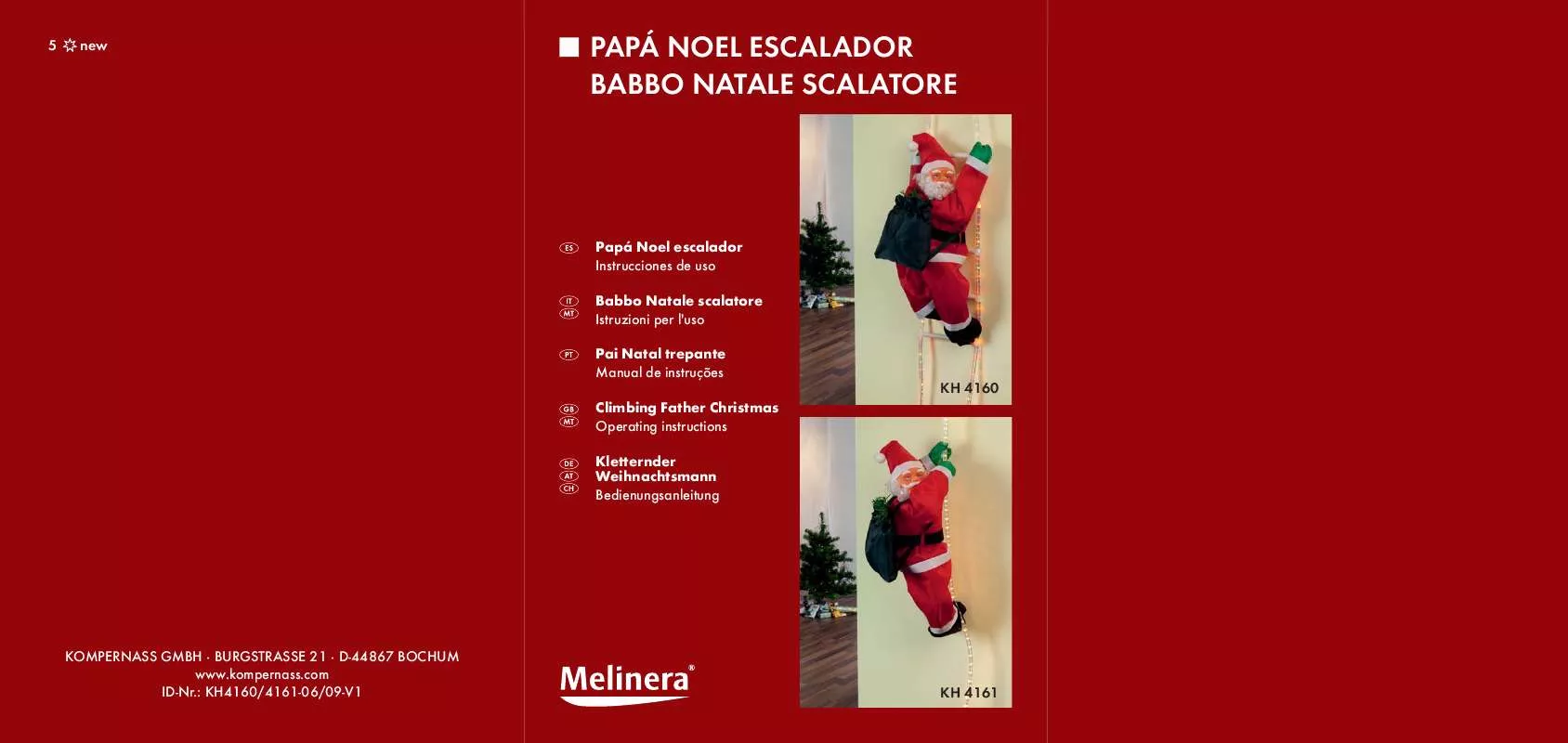 Mode d'emploi MELINERA KH 4160 CLIMBING FATHER CHRISTMAS