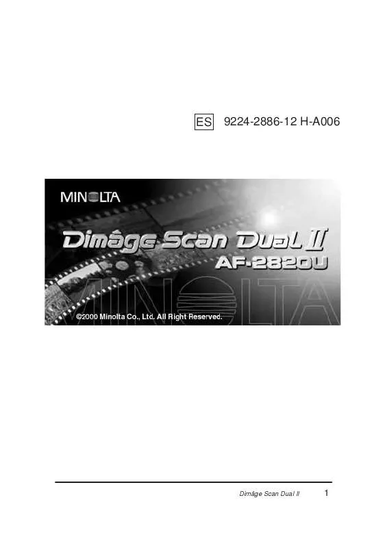 Mode d'emploi MINOLTA AF-2820U