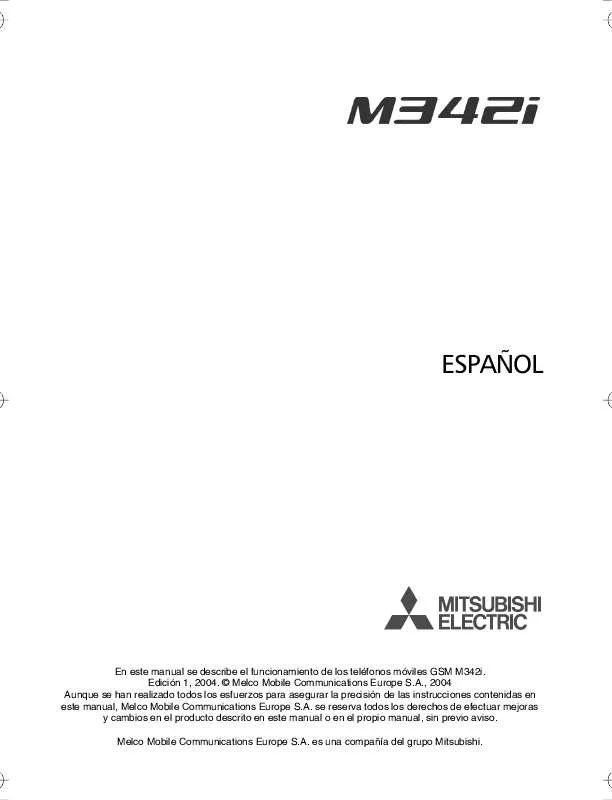 Mode d'emploi MITSUBISHI TELECOM M342I
