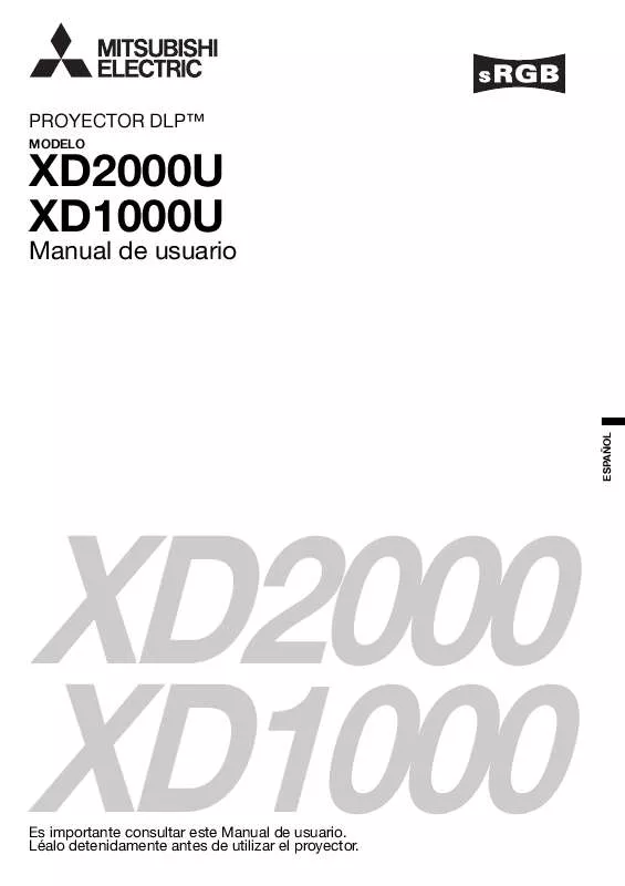 Mode d'emploi MITSUBISHI XD1000