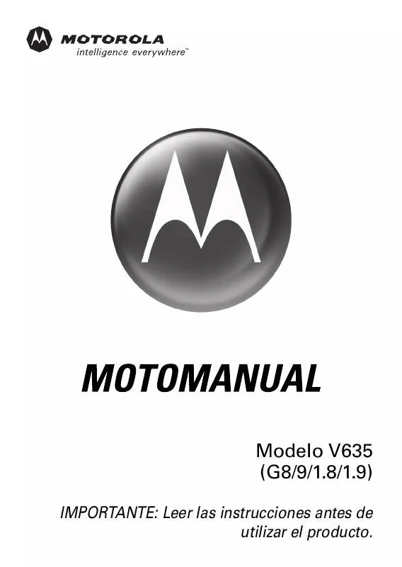 Mode d'emploi MOTOROLA V635