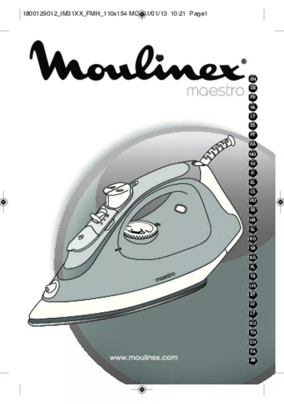 Mode d'emploi MOULINEX MAESTRO 55