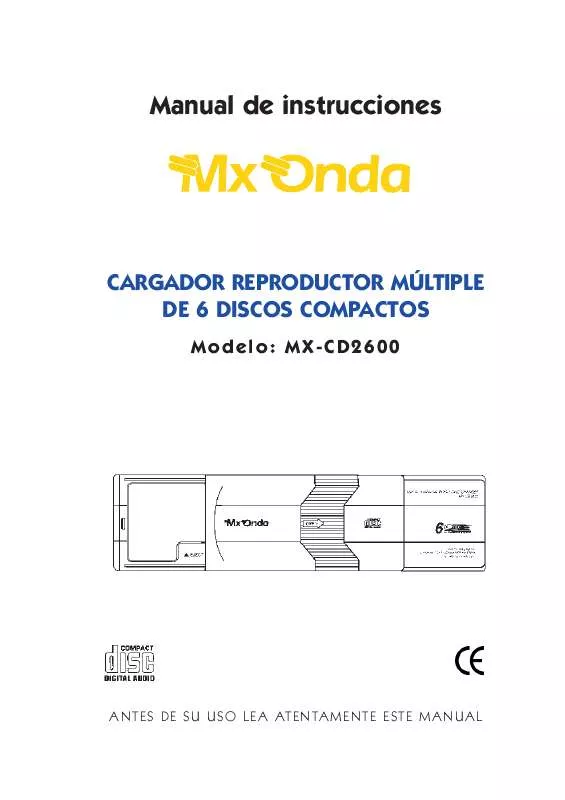 Mode d'emploi MXONDA MX-CD2600