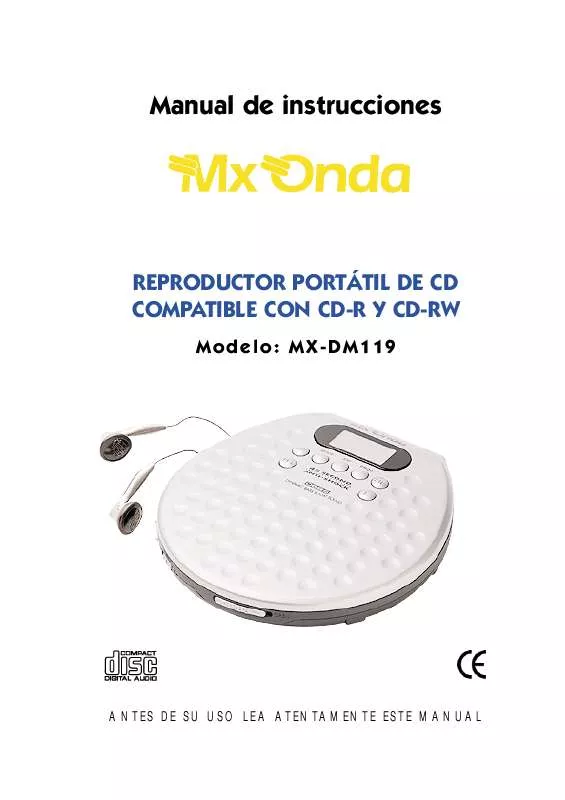 Mode d'emploi MXONDA MX-DM119