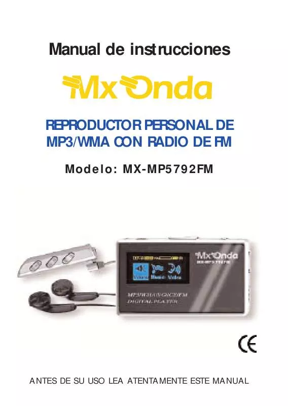 Mode d'emploi MXONDA MX-DM5792