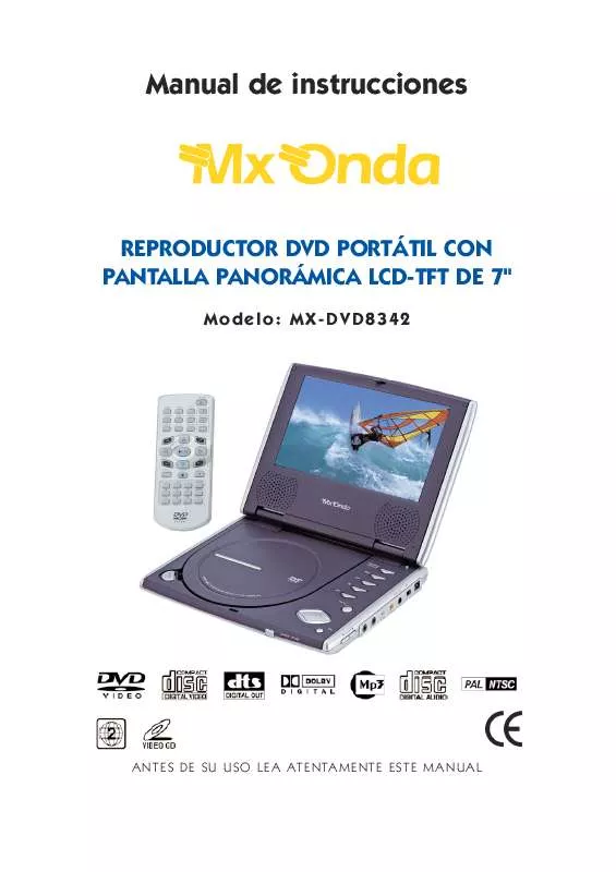 Mode d'emploi MXONDA MX-DVD8342