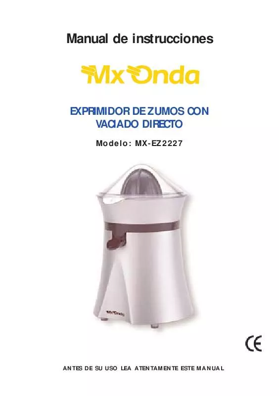 Mode d'emploi MXONDA MX-EZ2227