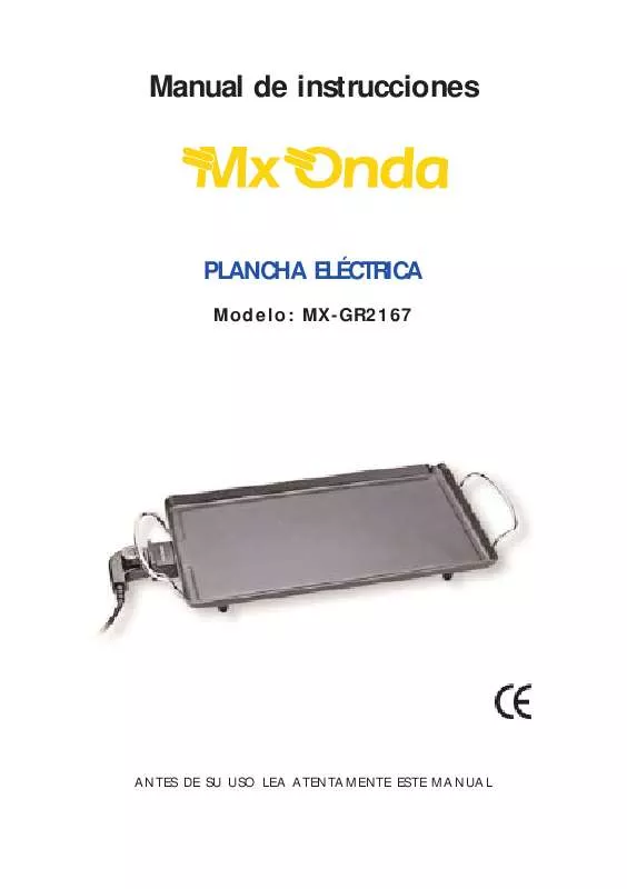 Mode d'emploi MXONDA MX-GR2167
