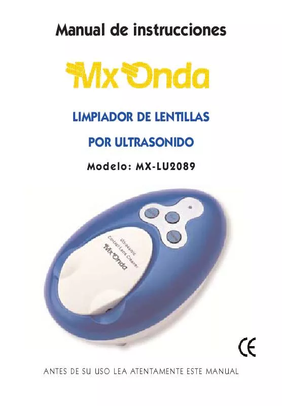 Mode d'emploi MXONDA MX-LU2089