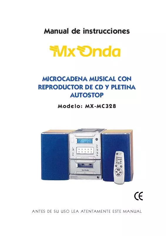 Mode d'emploi MXONDA MX-MC328