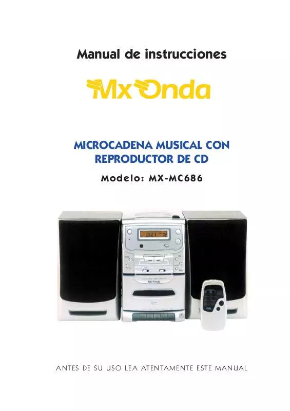 Mode d'emploi MXONDA MX-MC686
