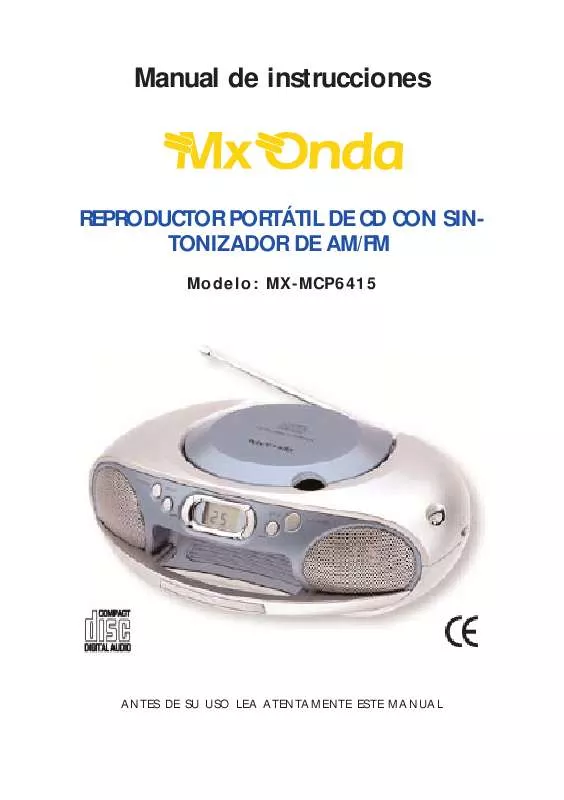 Mode d'emploi MXONDA MX-MCP6415
