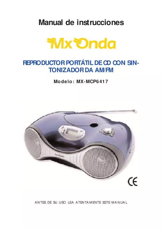 Mode d'emploi MXONDA MX-MCP6417