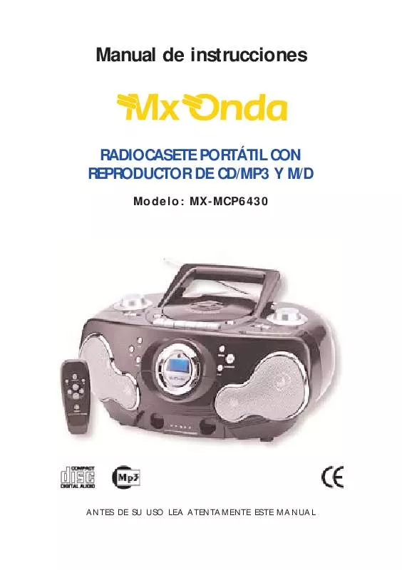 Mode d'emploi MXONDA MX-MCP6430