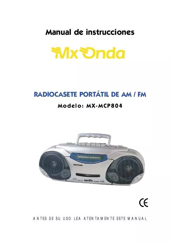 Mode d'emploi MXONDA MX-MCP804