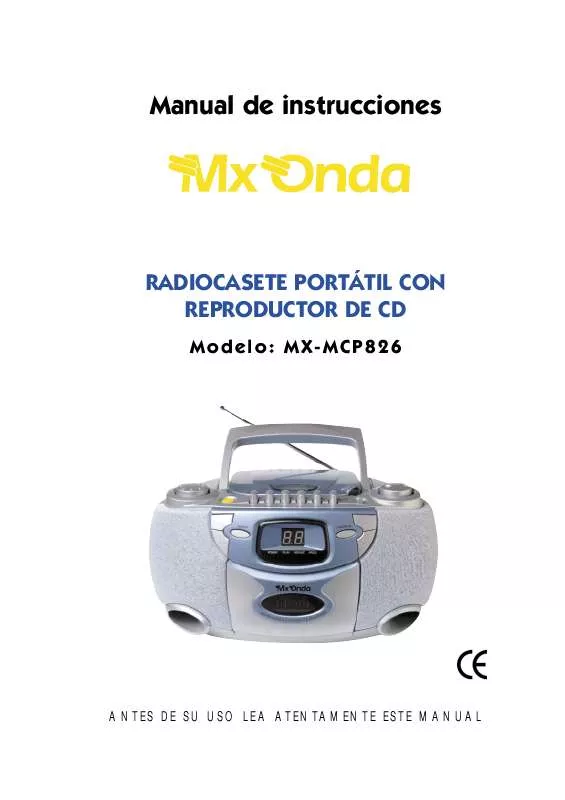 Mode d'emploi MXONDA MX-MCP826