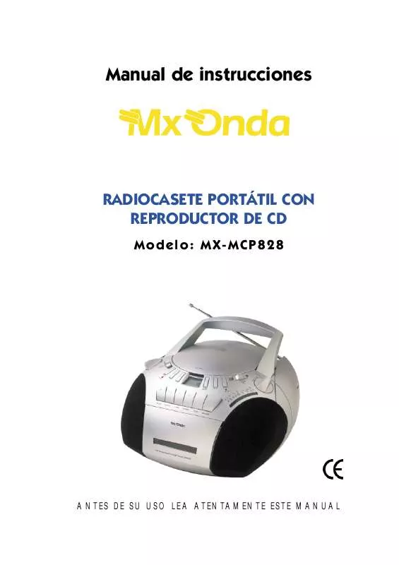 Mode d'emploi MXONDA MX-MCP828
