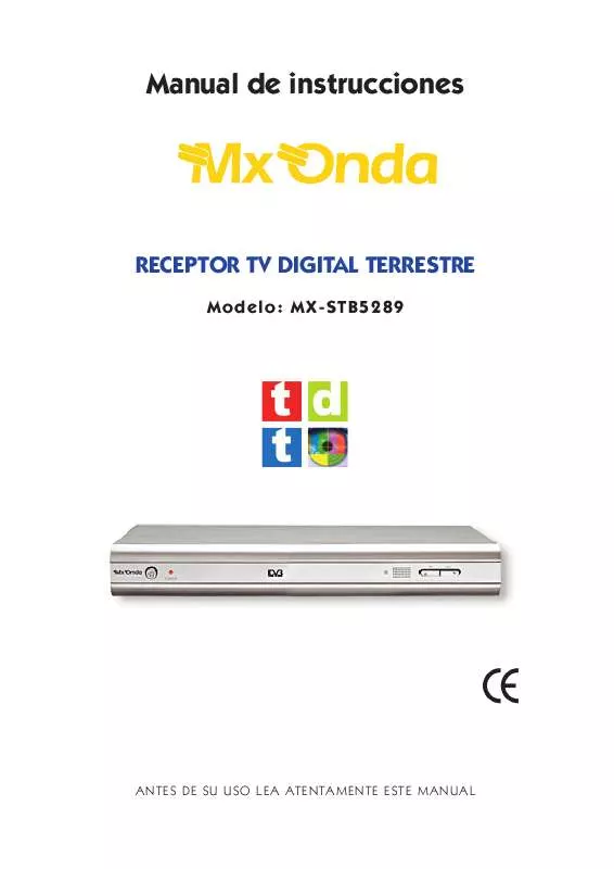 Mode d'emploi MXONDA MX-STB5289